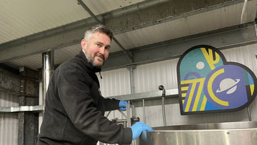 Senior Brewer brewing One Planet beer
