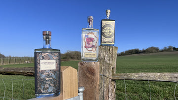 The Surrey Copper Distillery bottles of spirits