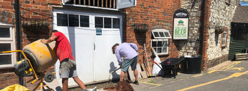 Apprentices working hard! - Hogs Back Brewery