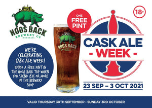 Celebrate Cask Ale Week with a free pint! 🍺 - Hogs Back Brewery