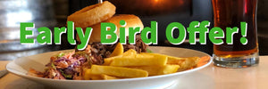 Early Bird Offer! 10% off mains - Hogs Back Brewery