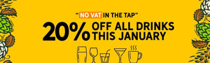 Enjoy 20% off all Drinks in the Tap this January! - Hogs Back Brewery