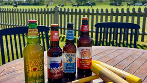Hogs Back pouring at the Polo - Hogs Back Brewery