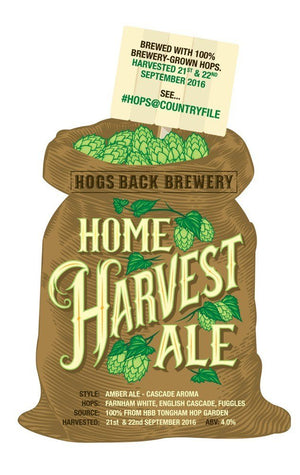 Home Harvest Ale is a Triple Hopped Treat - Hogs Back Brewery