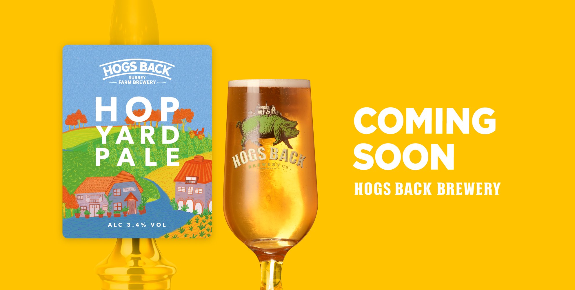 Hop Yard Pale Arrives for Easter Hogs Back Brewery