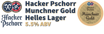 Munchner Gold in the Brewery Shop - Hogs Back Brewery