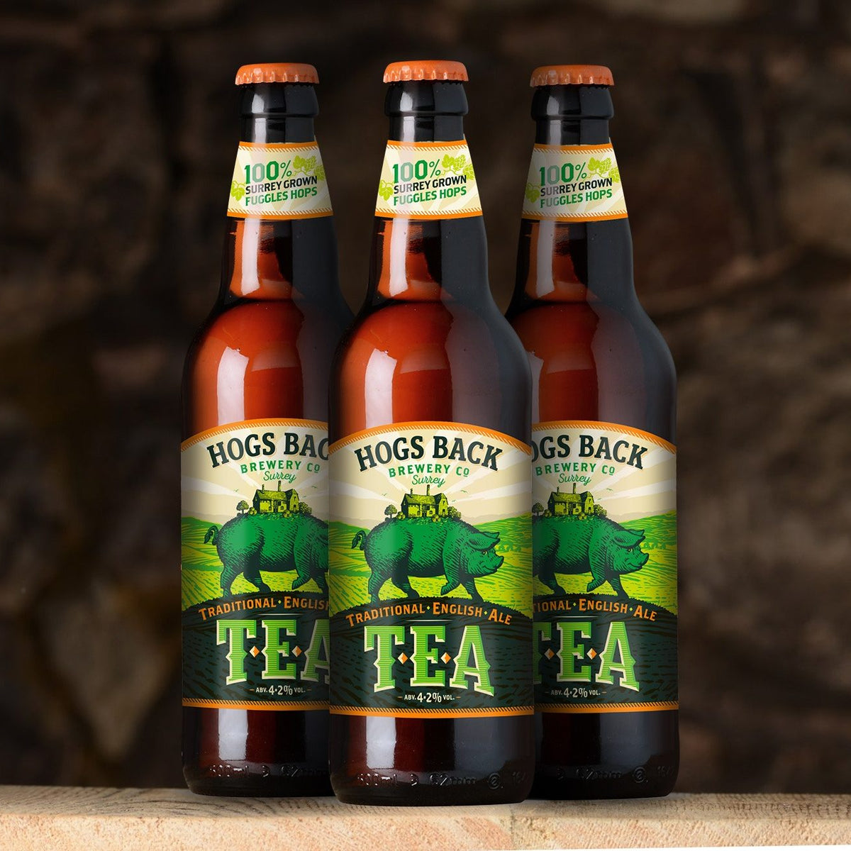 Hogs Back Tea New design for Hogs Back Brewery's famous TEA beer – Hogs Back Brewery
