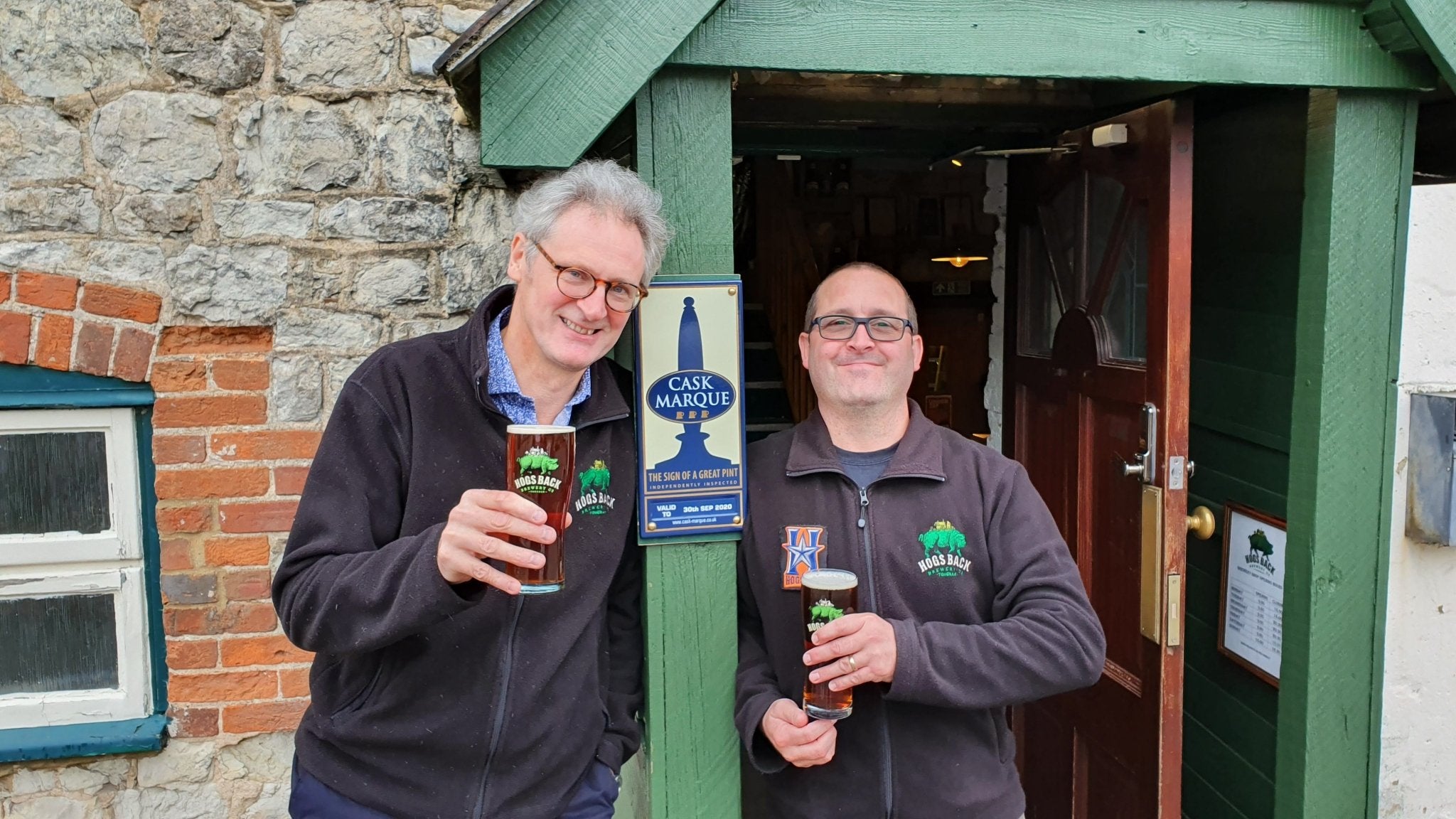 New Hogs Back Brewery Bar gets its Cask Marque accreditation﻿