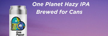 One Planet Hazy IPA brewed for cans - Hogs Back Brewery