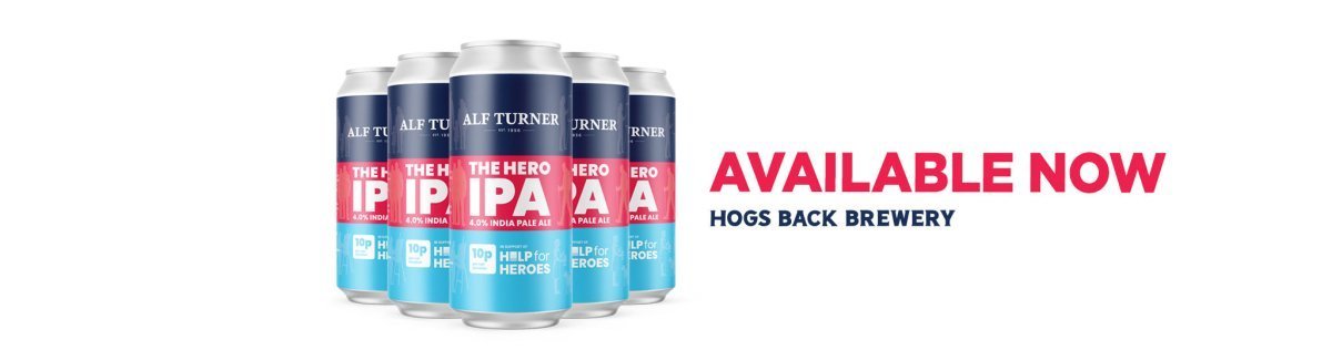 We salute The Hero IPA in Cans – Hogs Back Brewery