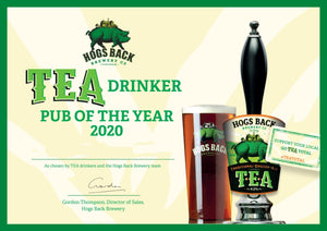 The TEA Drinkers' Pub of the Year 2020 is... - Hogs Back Brewery