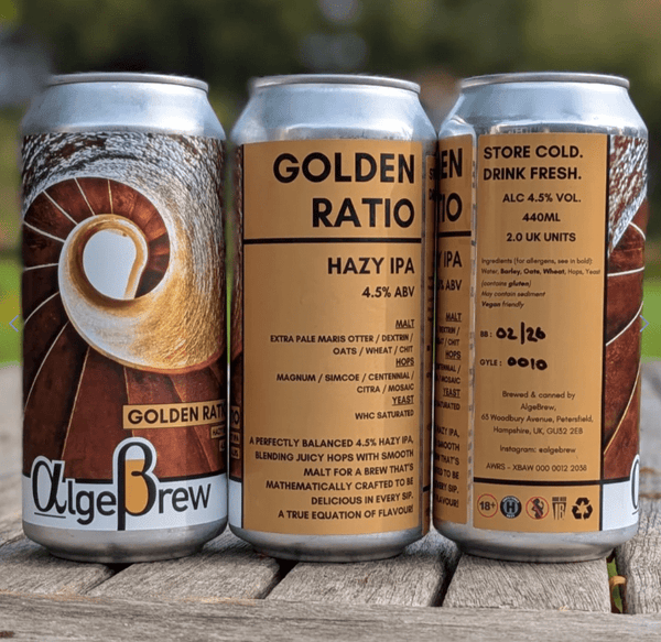 AlgeBrew Golden Ratio 440ml Can - AlgeBrew Golden Ratio 440ml Can - Hogs Back Brewery