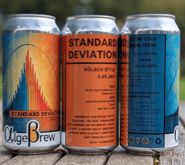 AlgeBrew Standard Deviation 440ml Can - AlgeBrew Standard Deviation 440ml Can - Hogs Back Brewery
