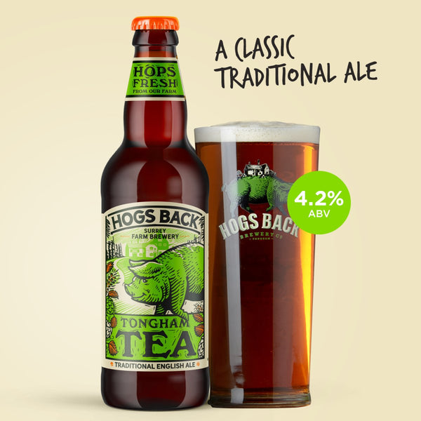 Tongham TEA Traditional English Ale bottle of beer - Full Monty - Hogs Back Brewery