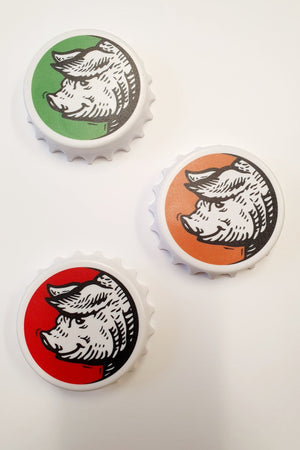 Fridge Magnet Beer Bottle openers - Hogs Back Bottle Cap Opener Magnet - Hogs Back Brewery