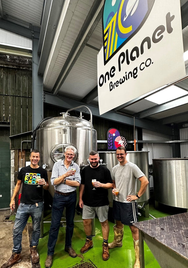 One Planet Brewing Co team in the brewhouse - Hogs Back Brewery Tour - Hogs Back Brewery
