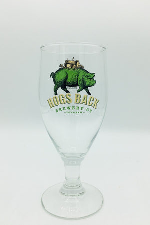 Hogs Back Brewery Half Pint beer glass - Hogs Back Half Pint Glass - Hogs Back Brewery