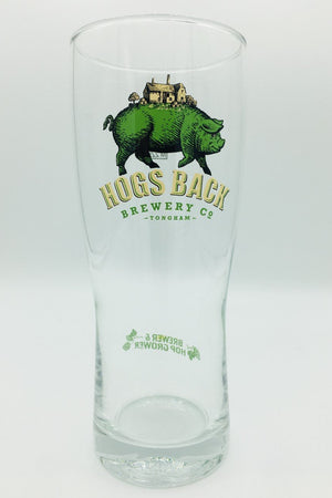 Hogs Back Brewery pint beer glass - Hogs Back Pint Glass - Hogs Back Brewery