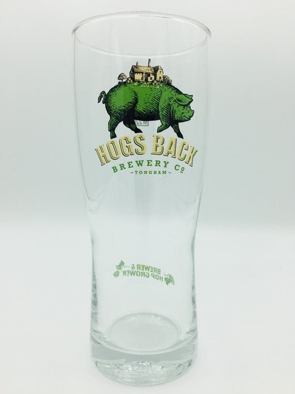 Hogs Back Brewery pint beer glass - Hogs Back Pint Glass - Hogs Back Brewery
