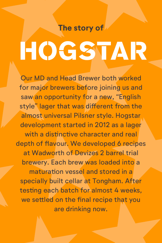 Hogstar - Fresh Lager - Hogstar - Fresh Lager - Hogs Back Brewery