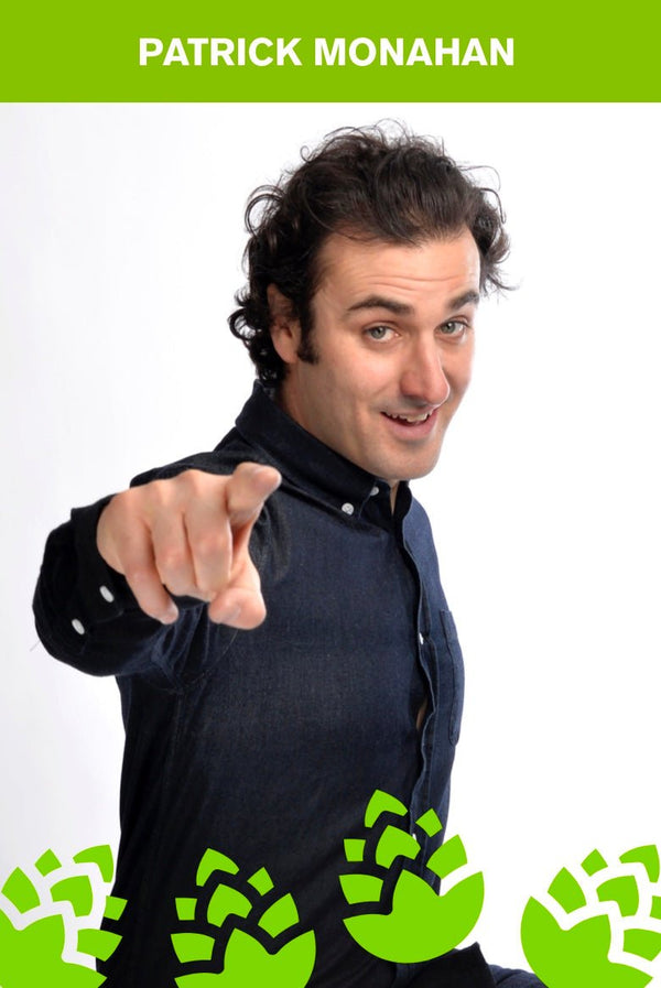 Comedian Patrick Monahan performing at the Hop Harvest Festival - Hogs Back Brewery