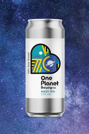One Planet Hazy IPA Cans x12 - One Planet Hazy IPA Cans x12 - Hogs Back Brewery