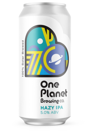 One Planet Hazy IPA Cans x12 - One Planet Hazy IPA Cans x12 - Hogs Back Brewery