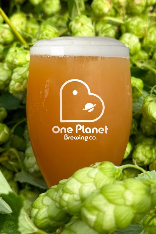 One Planet Hazy IPA Cans x12 - One Planet Hazy IPA Cans x12 - Hogs Back Brewery
