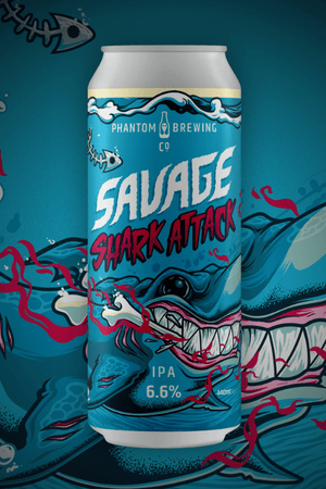 Phantom - Savage Shark Attack 440ml - Phantom - Savage Shark Attack 440ml - Hogs Back Brewery
