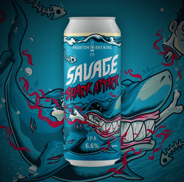 Phantom - Savage Shark Attack 440ml - Phantom - Savage Shark Attack 440ml - Hogs Back Brewery