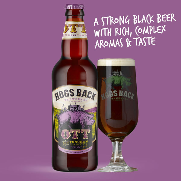 OTT dark bottled beer - The Hogfather Christmas - Hogs Back Brewery