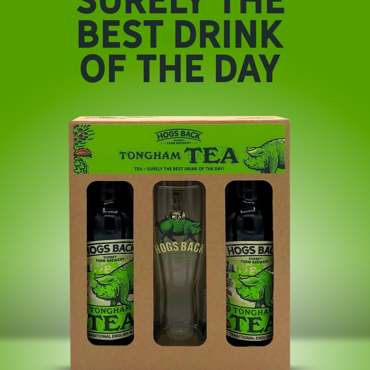 The Original Tongham TEA Beer & Glass Gift Set – Hogs Back Brewery