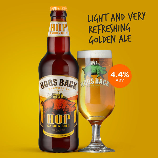 Hop Garden Gold golden ale bottled beer - The Whole Hog Mixed Case - Hogs Back Brewery