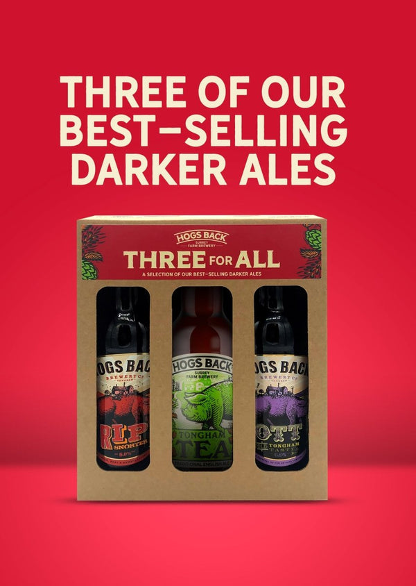 Three for All Mixed Dark Bottled Beer Selection Gift Box - Three For All - Dark Beers - Hogs Back Brewery