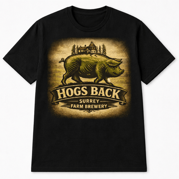 Vintage T-Shirt - Black - Vintage T-Shirt - Black - Hogs Back Brewery