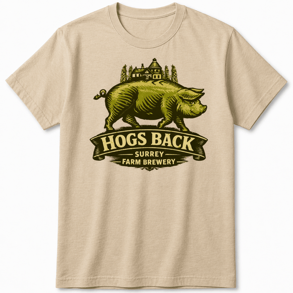 Vintage T-Shirt - Natural - Vintage T-Shirt - Natural - Hogs Back Brewery