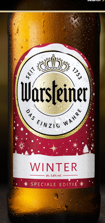 Warsteiner Winter - Warsteiner Winter - Hogs Back Brewery