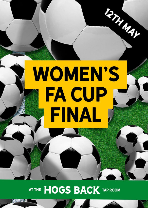 Women's FA Football Cup Final showing at the Hogs Back Tap
