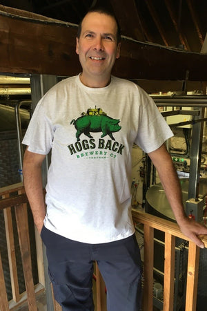 Hogs Back Grey T Shirt - Hogs Back Grey T Shirt - Hogs Back Brewery