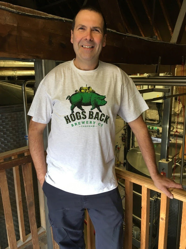 Hogs Back Grey T Shirt - Hogs Back Grey T Shirt - Hogs Back Brewery